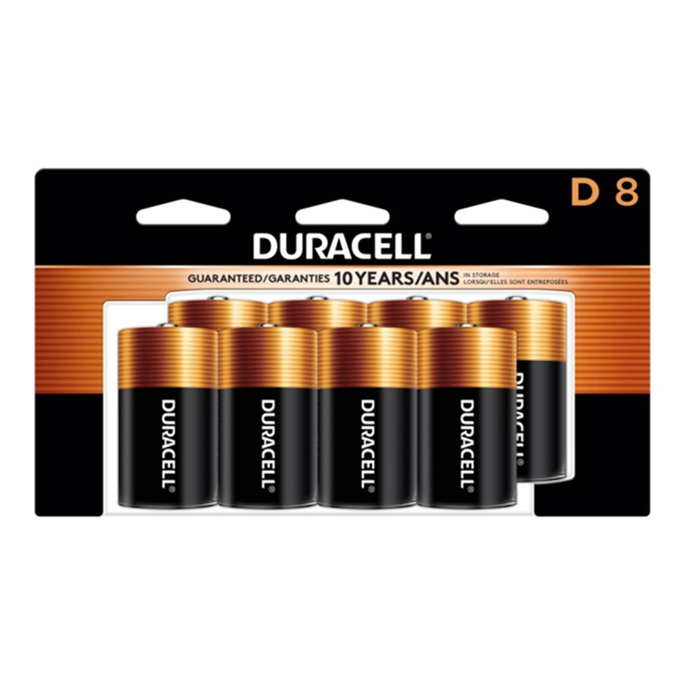 slide 1 of 3, Duracell Coppertop D Batteries - 8pk Alkaline Battery, 8 ct