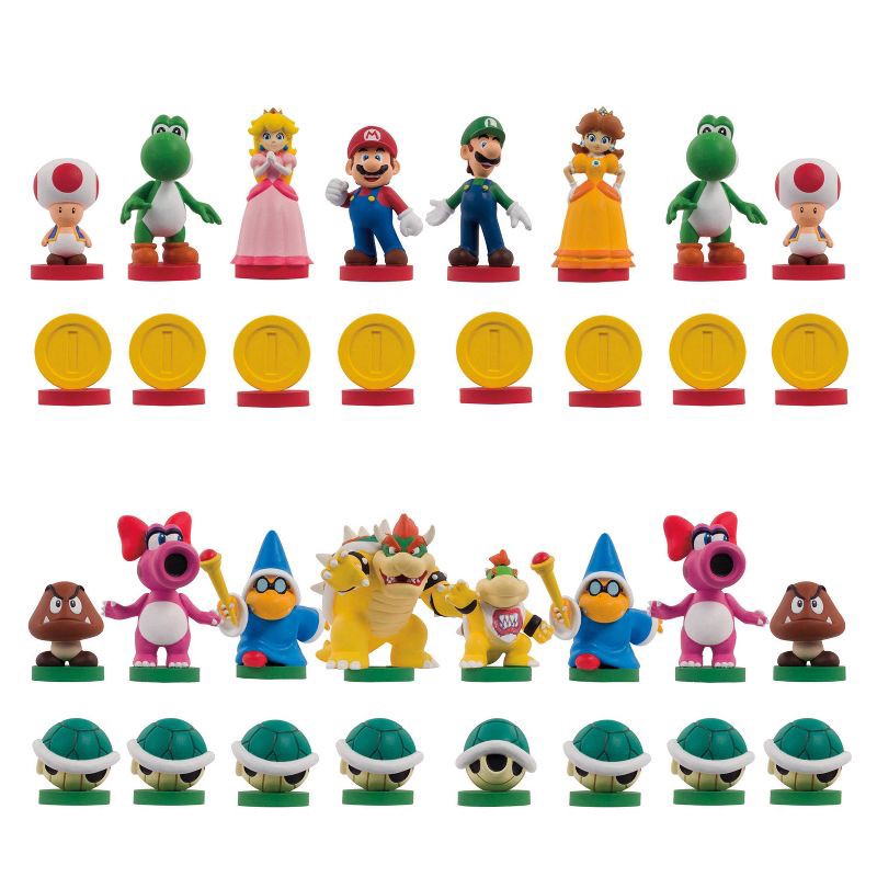 slide 2 of 8, The Op Games Super Mario Chess Collector's Edition Board Game: 2 Player Classic Strategy with Figures, 1 ct