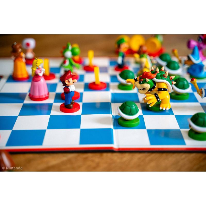 slide 7 of 8, The Op Games Super Mario Chess Collector's Edition Board Game: 2 Player Classic Strategy with Figures, 1 ct