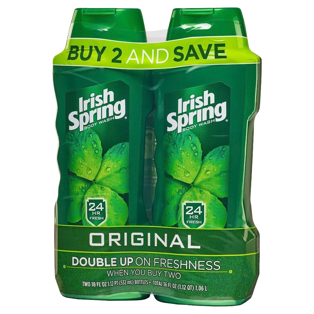 slide 2 of 3, Irish Spring Original Body Wash For Men, 2 ct; 18 oz