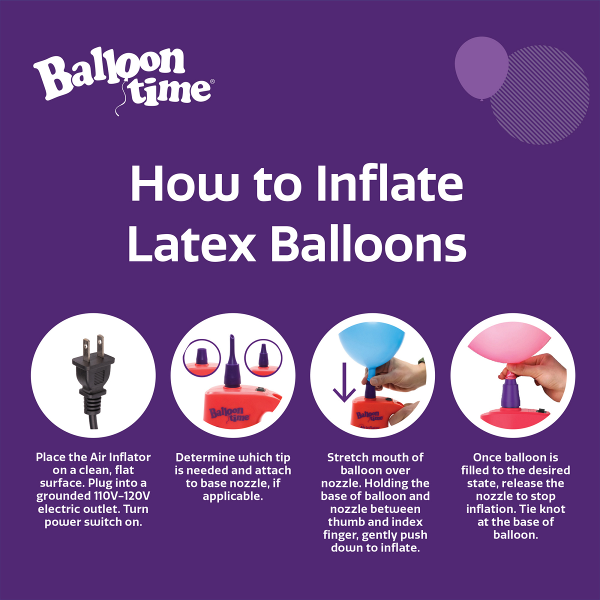 slide 2 of 8, Balloon Time Electric Multi Purpose Air Inflator, 1 ct