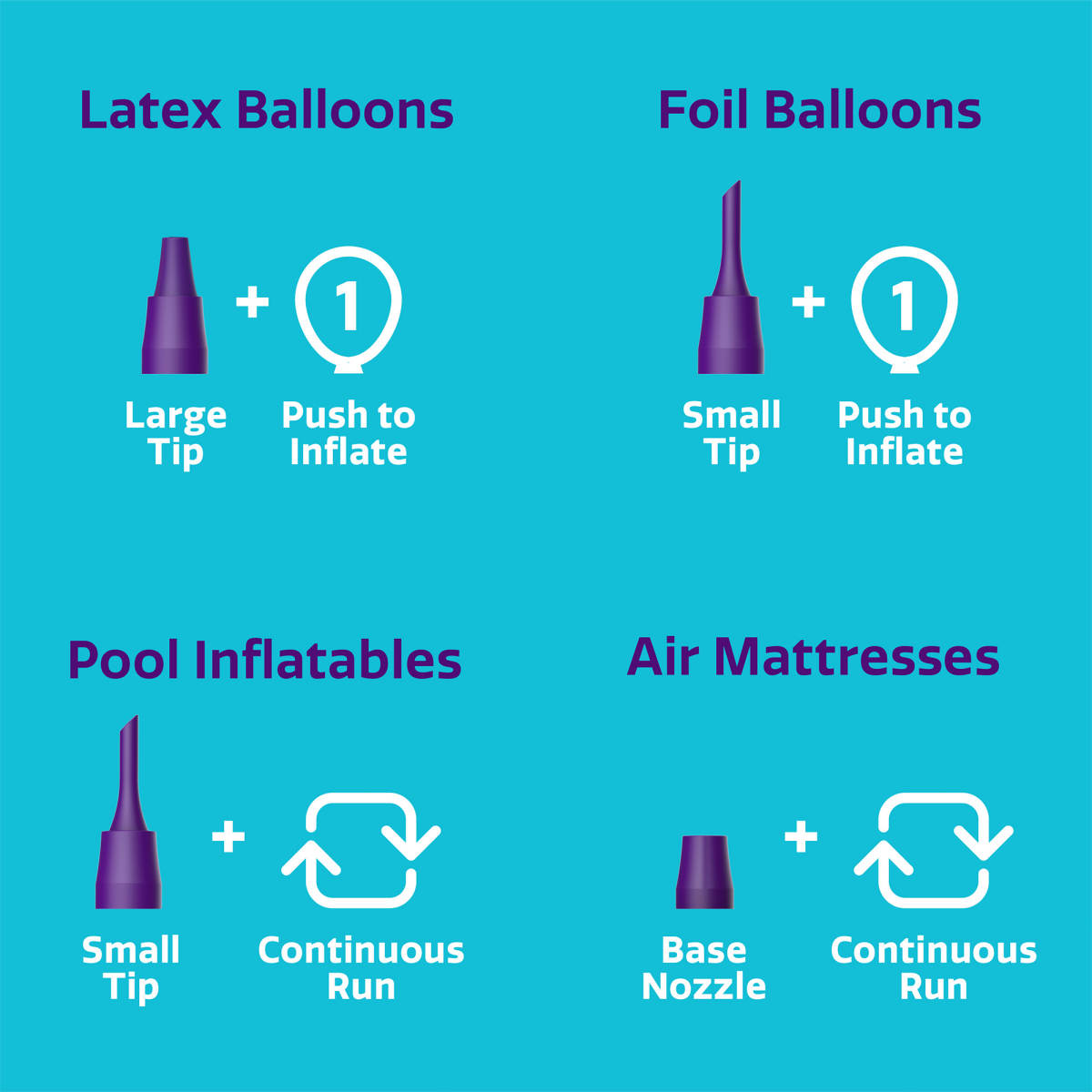 slide 4 of 8, Balloon Time Electric Multi Purpose Air Inflator, 1 ct