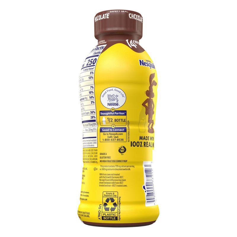 slide 2 of 5, Nesquik Low Fat Chocolate Milk - 14 fl oz, 14 fl oz