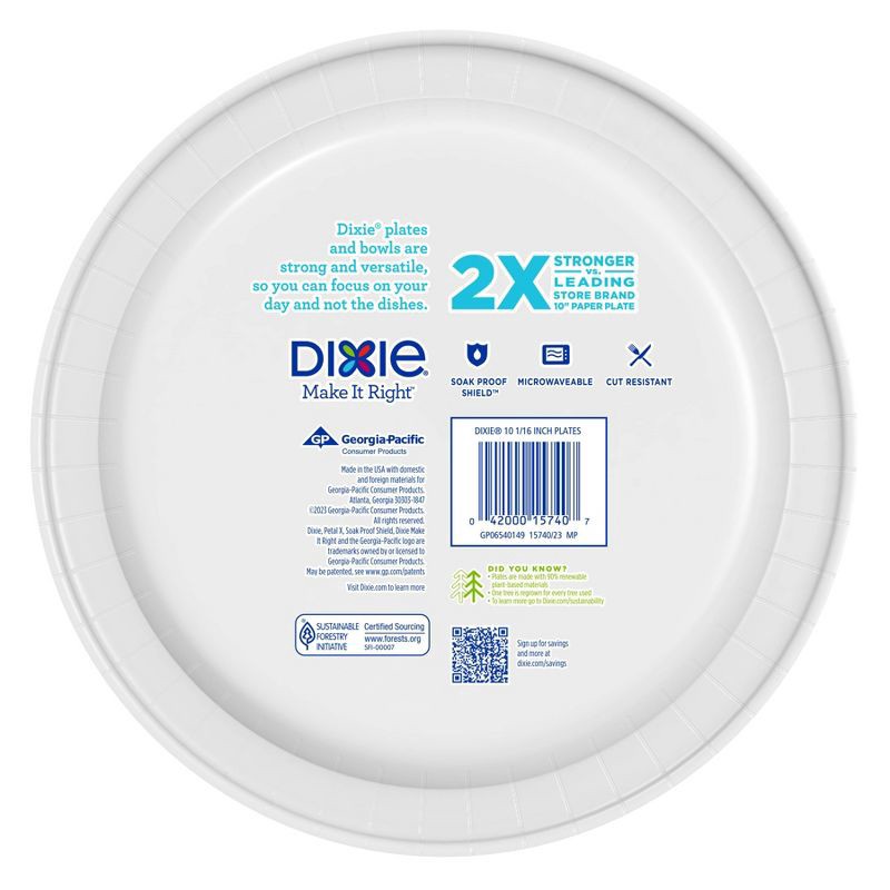 slide 6 of 7, Dixie Everyday 10 1/16" Paper Plates - 86ct, 86 ct