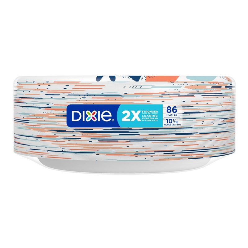 slide 7 of 7, Dixie Everyday 10 1/16" Paper Plates - 86ct, 86 ct