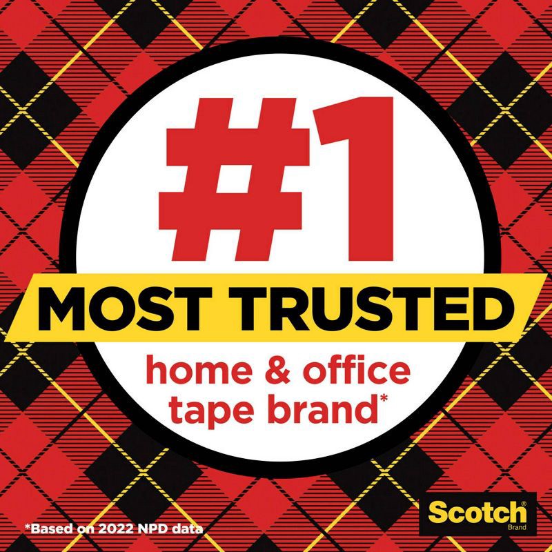 slide 4 of 11, Scotch® Transparent Tape, 3/4 in. x 275 in., 4 Dispensers/Pack: Gift Wrap & Packing Tape, Clear, Plastic, Refill, 1 ct
