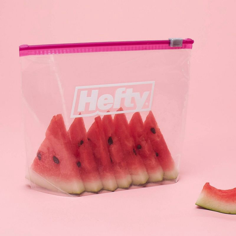 slide 9 of 10, Hefty Quart Food Storage Slider Bag - 40ct, 40 ct