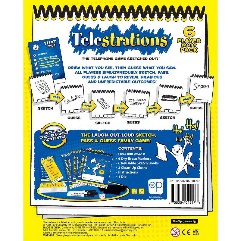 slide 2 of 8, The Op Games Telestrations Board Game, 1 ct