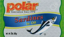 MW Polar Lightly Smoked In Oil Sardines 3 oz