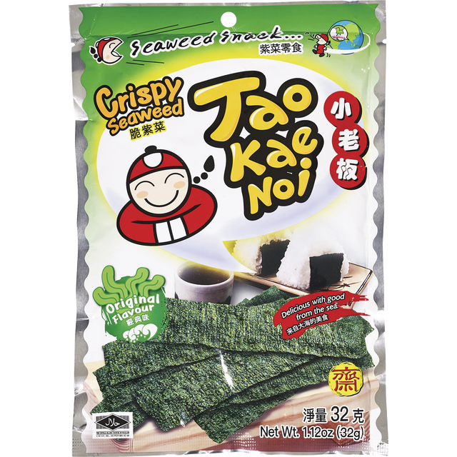 slide 1 of 1, Tao Kae Noi Original Crispy Seaweed, 1.12 oz