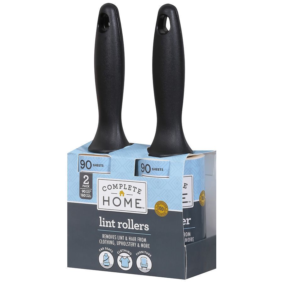 slide 5 of 5, Complete Home Lint Rollers, 90 ct x 2 ct