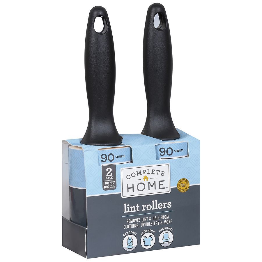 slide 4 of 5, Complete Home Lint Rollers, 90 ct x 2 ct