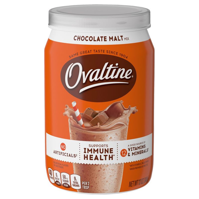 slide 1 of 9, Ovaltine Chocolate Malt Mix - 12oz, 12 oz