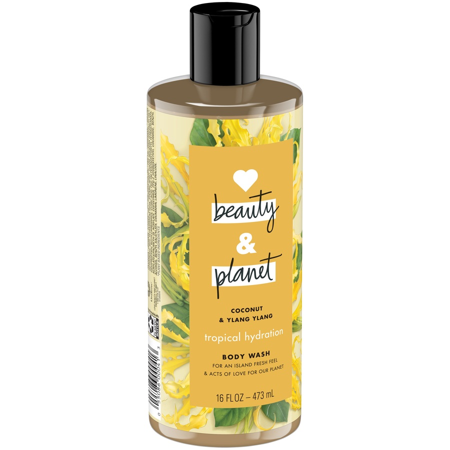 slide 2 of 4, Love Beauty and Planet Tropical Hydration Coconut and Ylang Ylang Body Wash, 16 fl oz