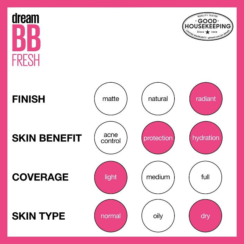 slide 4 of 6, Maybelline Dream Fresh BB Cream - 120 Medium - 1 fl oz, 1 fl oz