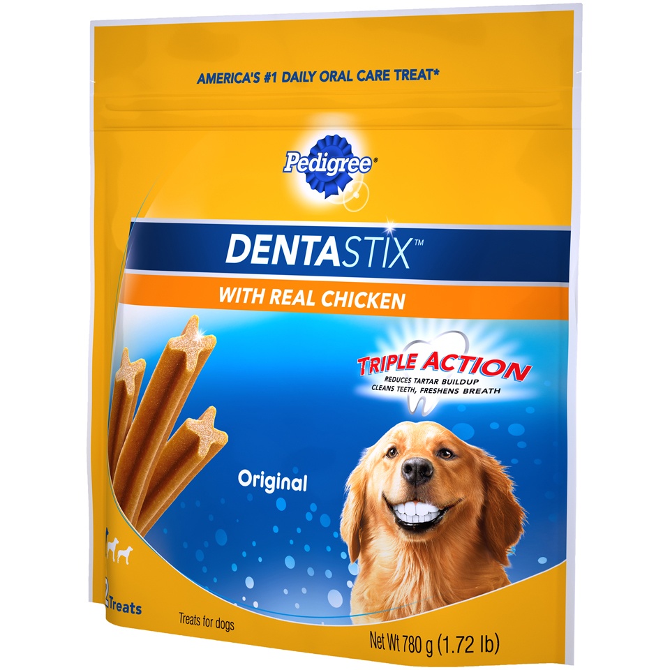 slide 3 of 9, Pedigree Dentastix Original Large Treats For Dogs, 32 ct