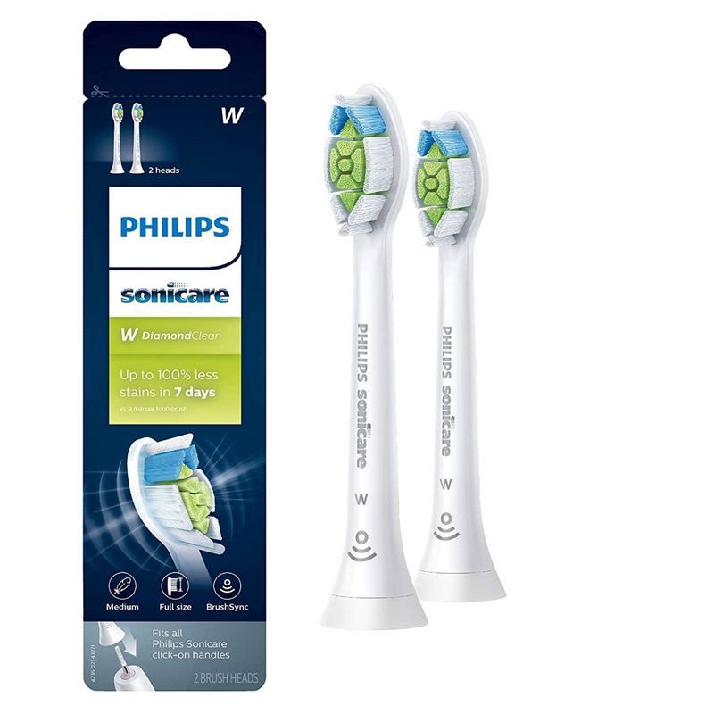 slide 1 of 6, Philips Sonicare DiamondClean Replacement Electric Toothbrush Head - HX6062/65 - White - 2ct, 2 ct