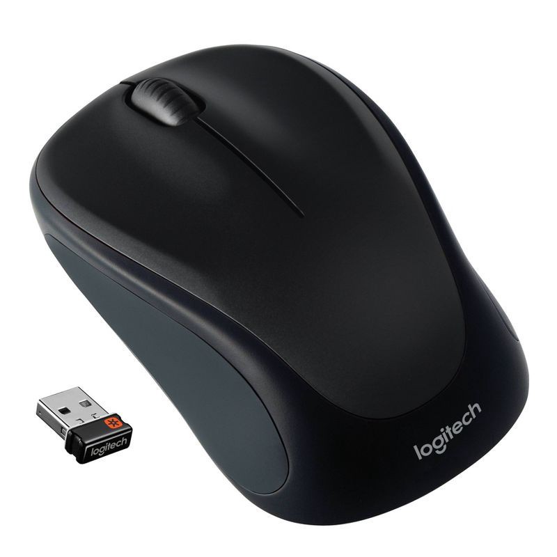 slide 2 of 3, Logitech Wireless Optical Mouse with Nano Receiver M317 - Black: Compatible with Windows, macOS, Chrome OS, Linux, 1 ct