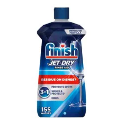 Finish Jet-Dry Rinse Aid, Dishwasher Rinse & Drying Agent - 16 fl oz: Liquid Cleaning Solution, Unscented, Plastic Bottle