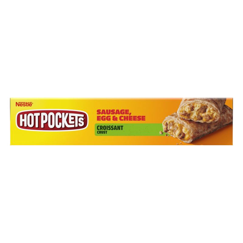 slide 6 of 9, Hot Pockets Croissant Crust Frozen Sausage Egg & Cheese - 8.5oz/2ct, 8.5 oz, 2 ct