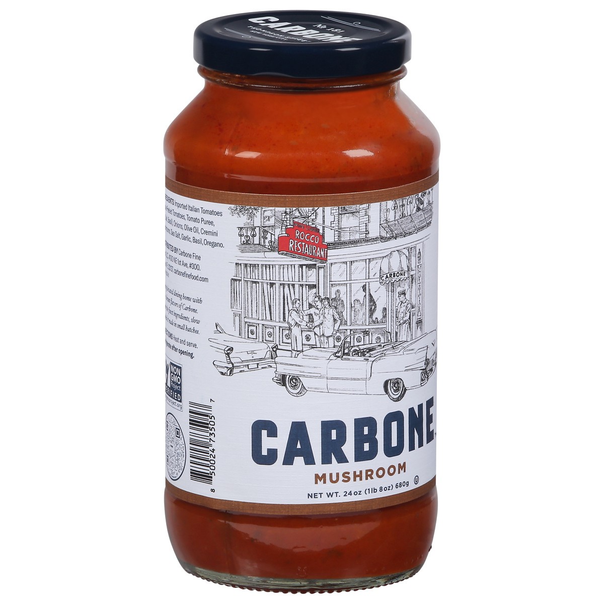 slide 5 of 9, Carbone Mushroom Marinara Pasta Sauce, 1 ct