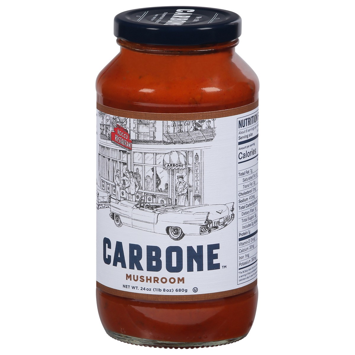 slide 8 of 9, Carbone Mushroom Marinara Pasta Sauce, 1 ct