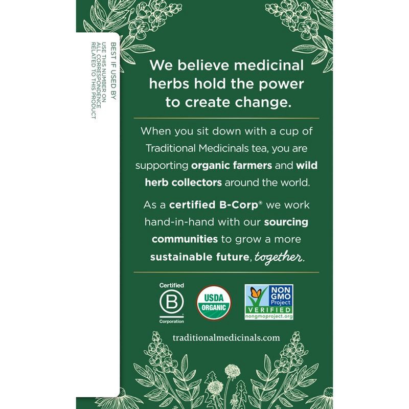 slide 3 of 6, Traditional Medicinals Organic Peppermint Herbal Tea - 16ct, 16 ct