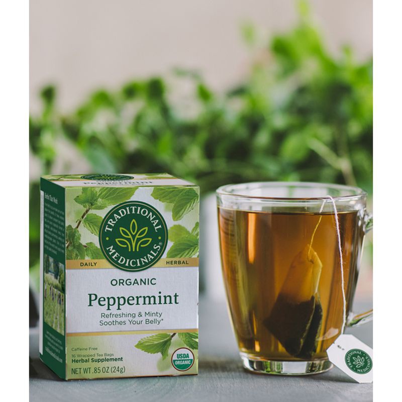 slide 12 of 14, Traditional Medicinals Organic Peppermint Herbal Tea - 16ct, 16 ct