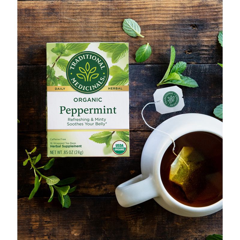 slide 14 of 14, Traditional Medicinals Organic Peppermint Herbal Tea - 16ct, 16 ct