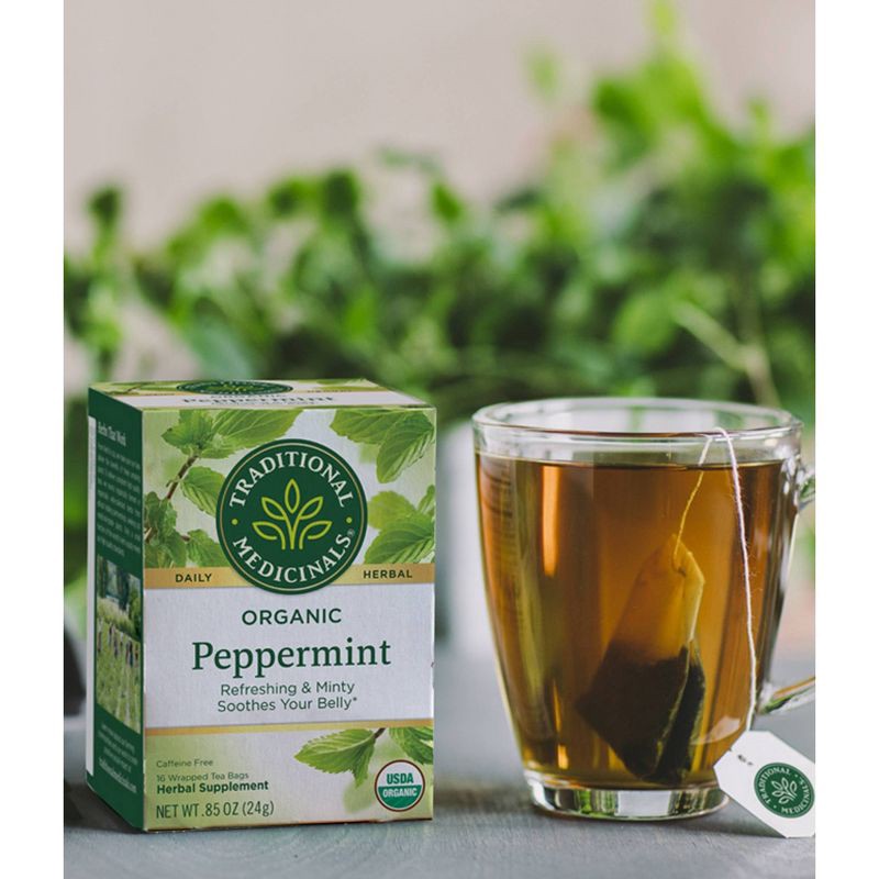 slide 5 of 6, Traditional Medicinals Organic Peppermint Herbal Tea - 16ct, 16 ct