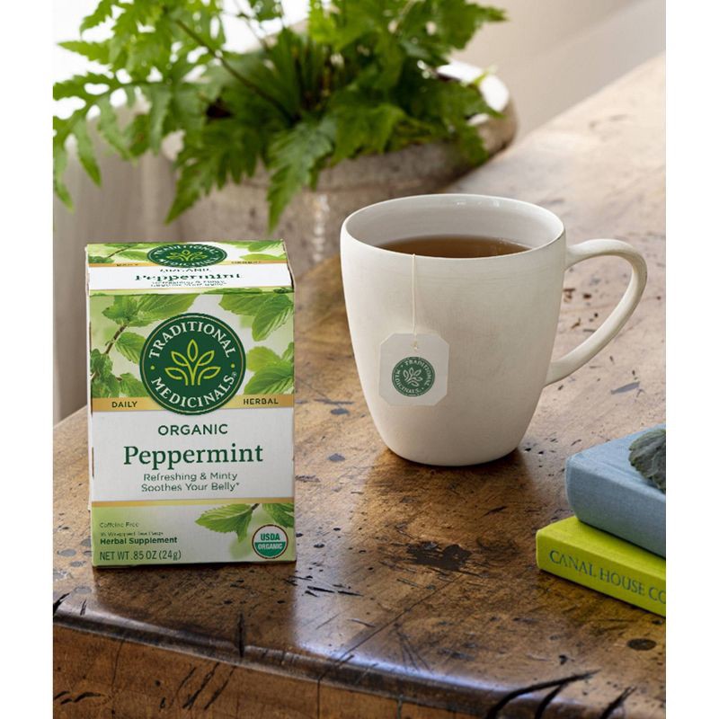 slide 6 of 6, Traditional Medicinals Organic Peppermint Herbal Tea - 16ct, 16 ct