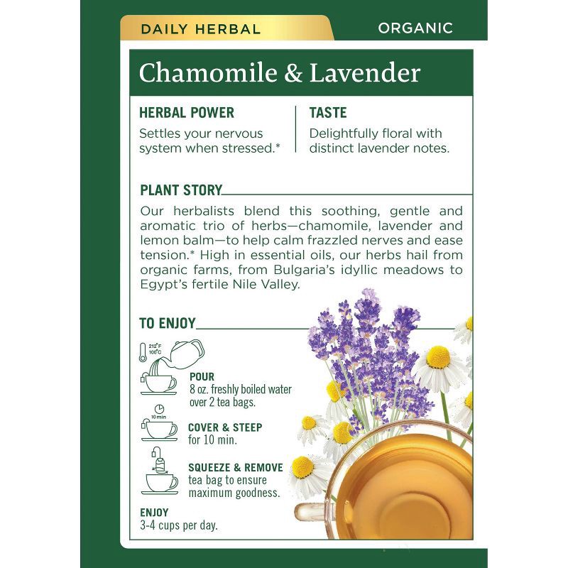 slide 2 of 7, Traditional Medicinals Organic Chamomile with Lavender Herbal Tea - 16ct, 16 ct