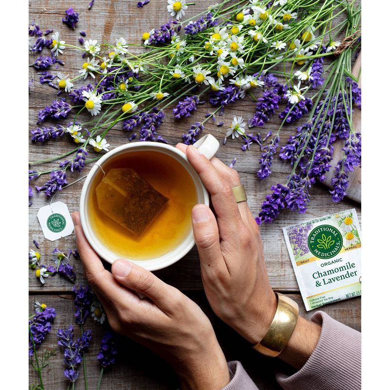 slide 5 of 7, Traditional Medicinals Organic Chamomile with Lavender Herbal Tea - 16ct, 16 ct