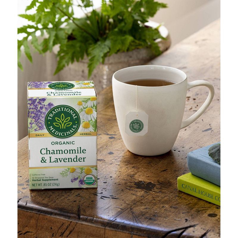 slide 7 of 7, Traditional Medicinals Organic Chamomile with Lavender Herbal Tea - 16ct, 16 ct