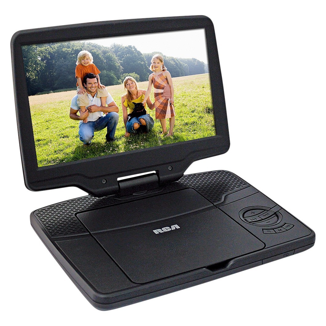 slide 1 of 5, RCA 9" Portable DVD Player - Black (DRC98091S), 1 ct