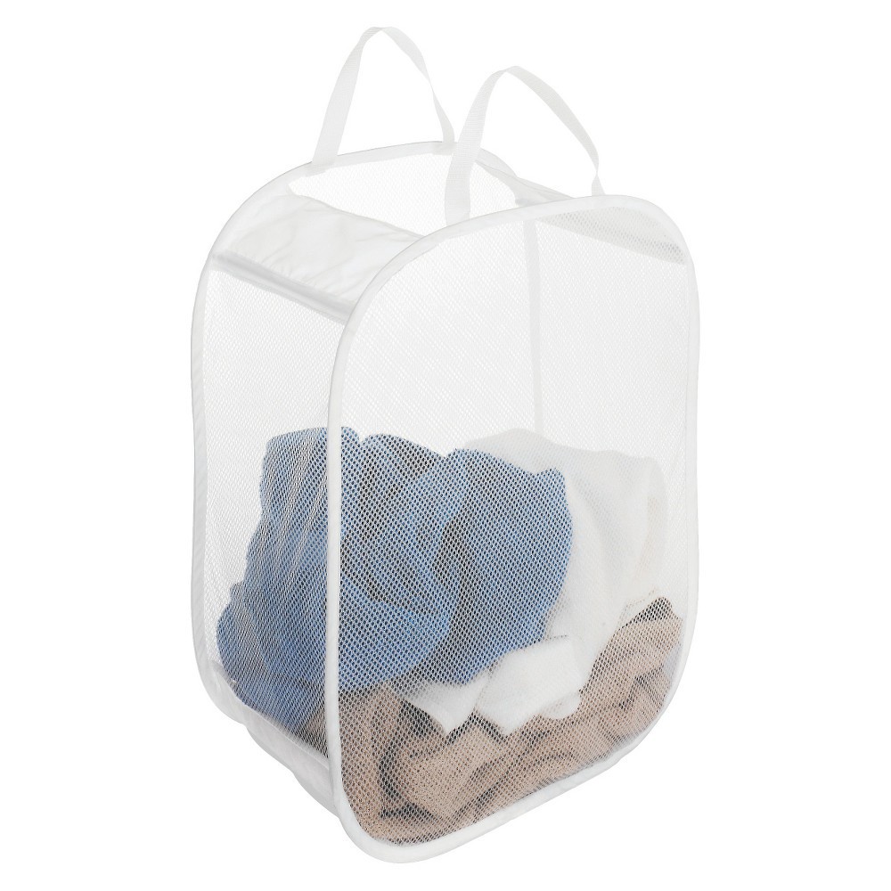 slide 2 of 3, Pop and Fold Laundry Bag White - Room Essentials, 1 ct