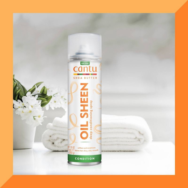 slide 3 of 6, Cantu Shea Butter Oil Sheen Deep Conditioning Spray - 10oz, 10 oz