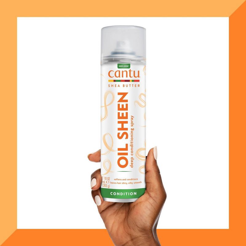 slide 5 of 6, Cantu Shea Butter Oil Sheen Deep Conditioning Spray - 10oz, 10 oz