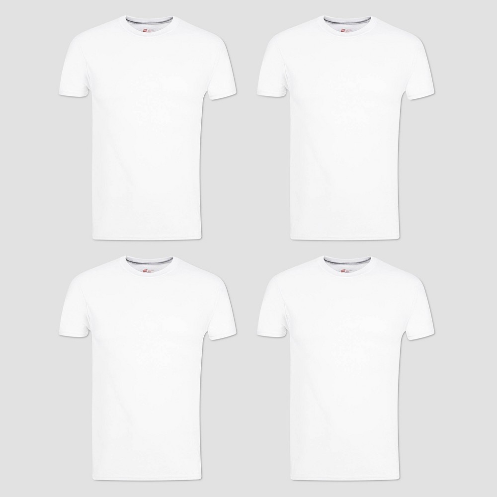 Hanes Men's Premium 4pk Slim Fit Crewneck T-shirt : Target