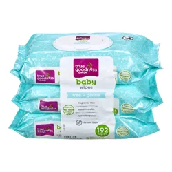 True Goodness Free + Gentle Baby Wipes, Fragrance Free