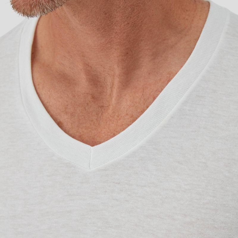 Hanes Premium Hanes Men's Premium 5pk Slim Fit Crewneck T-Shirt - White L 5  ct