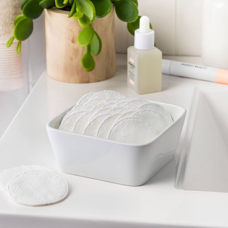 slide 4 of 4, Exfoliating Cotton Rounds Nail Polish and Makeup Remover Pads - 100ct - up&up™, 100 ct