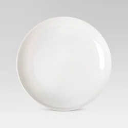 8" Porcelain Coupe Salad Plate White – Threshold™: Traditional Round Glazed Microwave & Dishwasher Safe