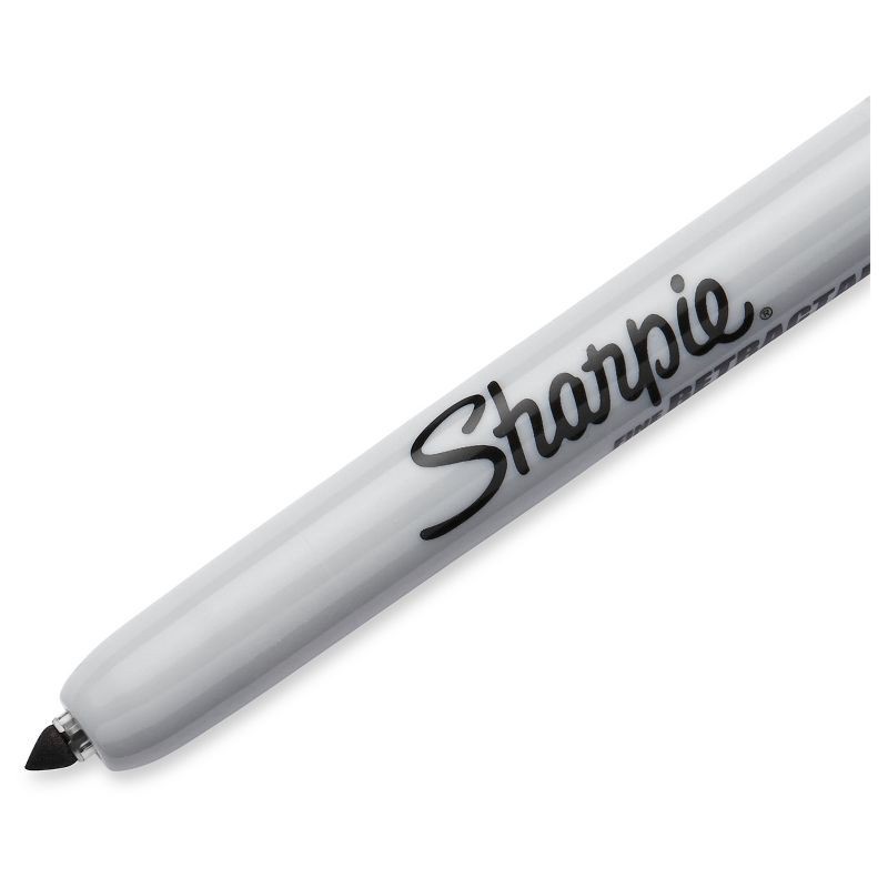 slide 4 of 6, Sharpie 3pk Permanent Markers Retractable Fine Tip Black, 3 ct