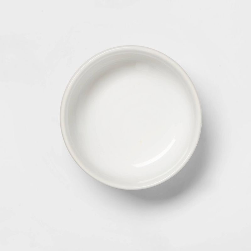 slide 3 of 3, 3oz Porcelain Dip Bowl White - Threshold™, 3 oz