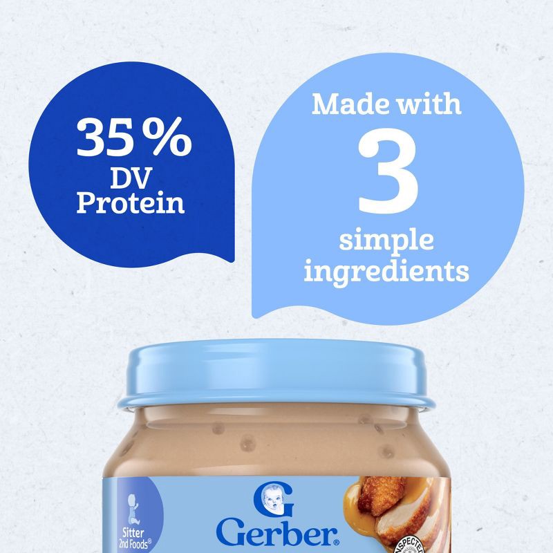 slide 12 of 19, Gerber Baby Food Stage 2 Chicken & Gravy- 2.5oz, 2.5 oz