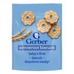 Gerber Baby Food for 8 Months - 1 Year Old Arrowroot Cookies Baby Snack- 5.5oz​