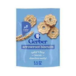 Gerber Baby Food for 8 Months - 1 Year Old Arrowroot Cookies Baby Snack- 5.5oz