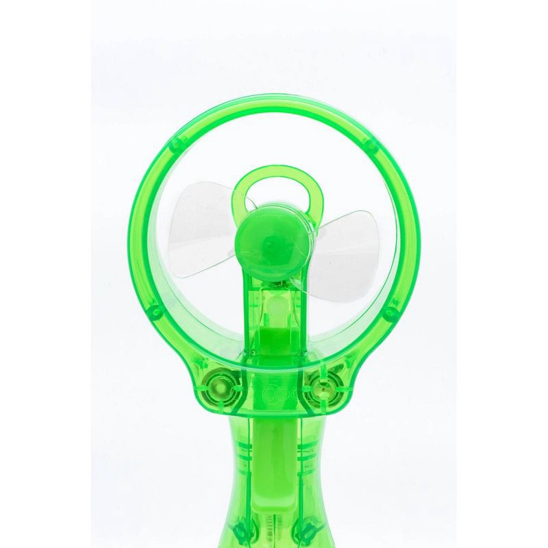 slide 15 of 18, O2COOL Deluxe Handheld Misting Fan Colors May Vary: Portable Personal Spray Fan, Battery Operated, Smooth Plastic Finish, 1 ct