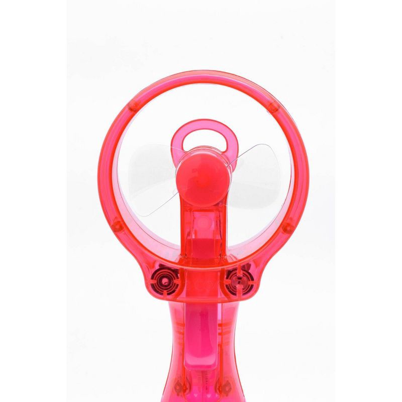 slide 8 of 18, O2COOL Deluxe Handheld Misting Fan Colors May Vary: Portable Personal Spray Fan, Battery Operated, Smooth Plastic Finish, 1 ct